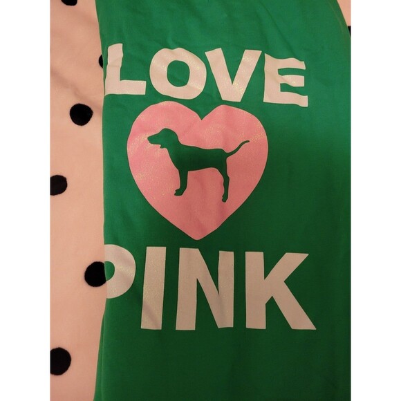 VS PINK CAMPUS PANTS JOGGERS BLING SHINE GREEN xxl - Picture 8 of 10